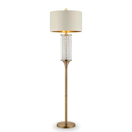 Ore International 62.25 in. Pluviam Crystal Floor Lamp ORE-5159F